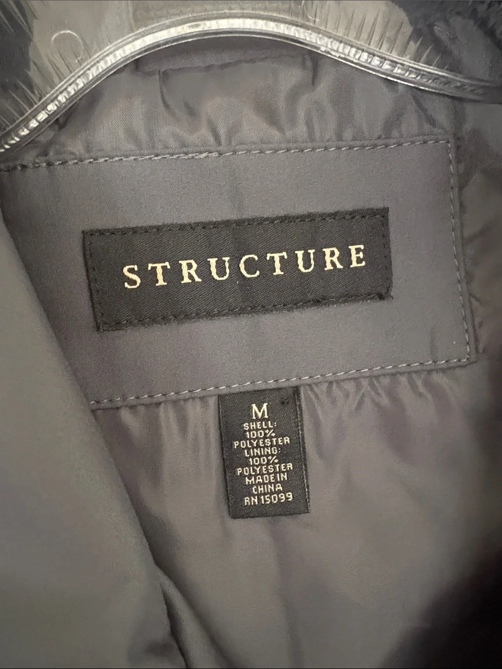 Structure Men's Dark Gray Full zip Weathering Jacket Size medium